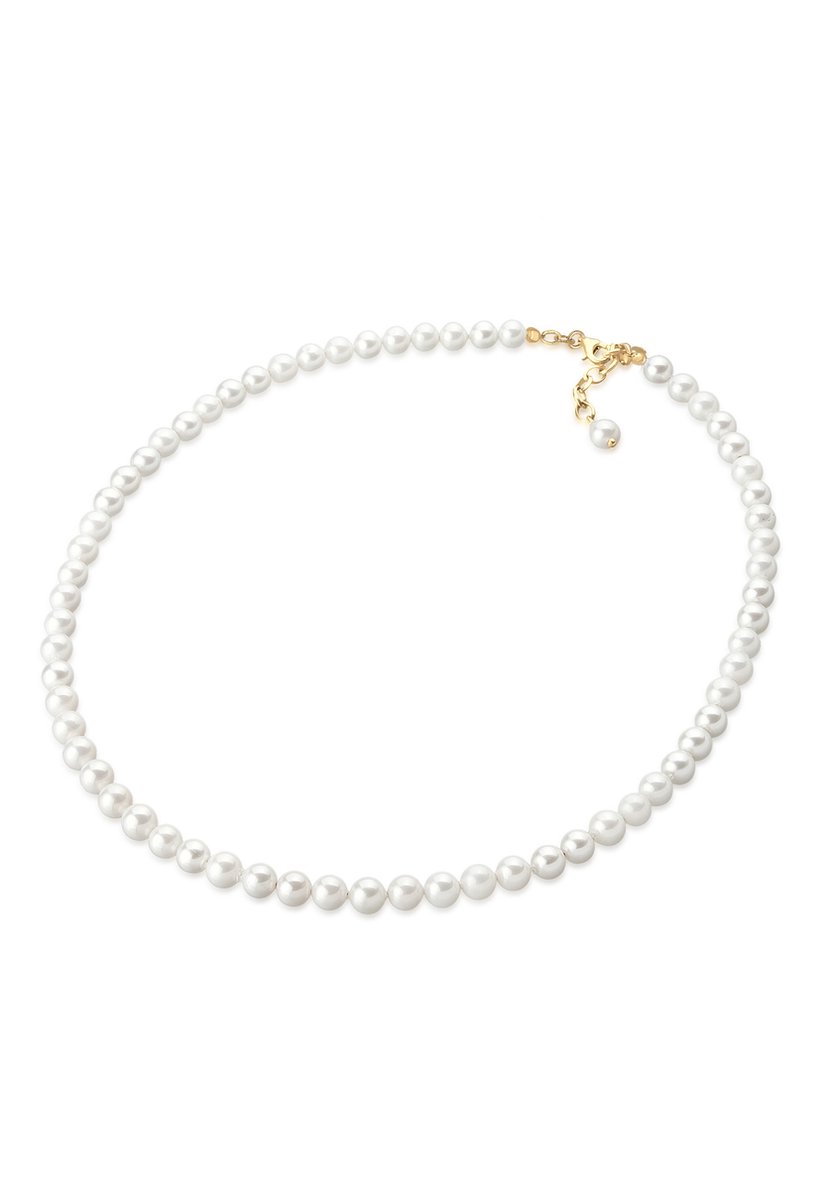 Elli - Halsketting - Dames Edel Bruid Eenvoudig met Schelpkern Parels in 925 Sterling Zilver - Dames