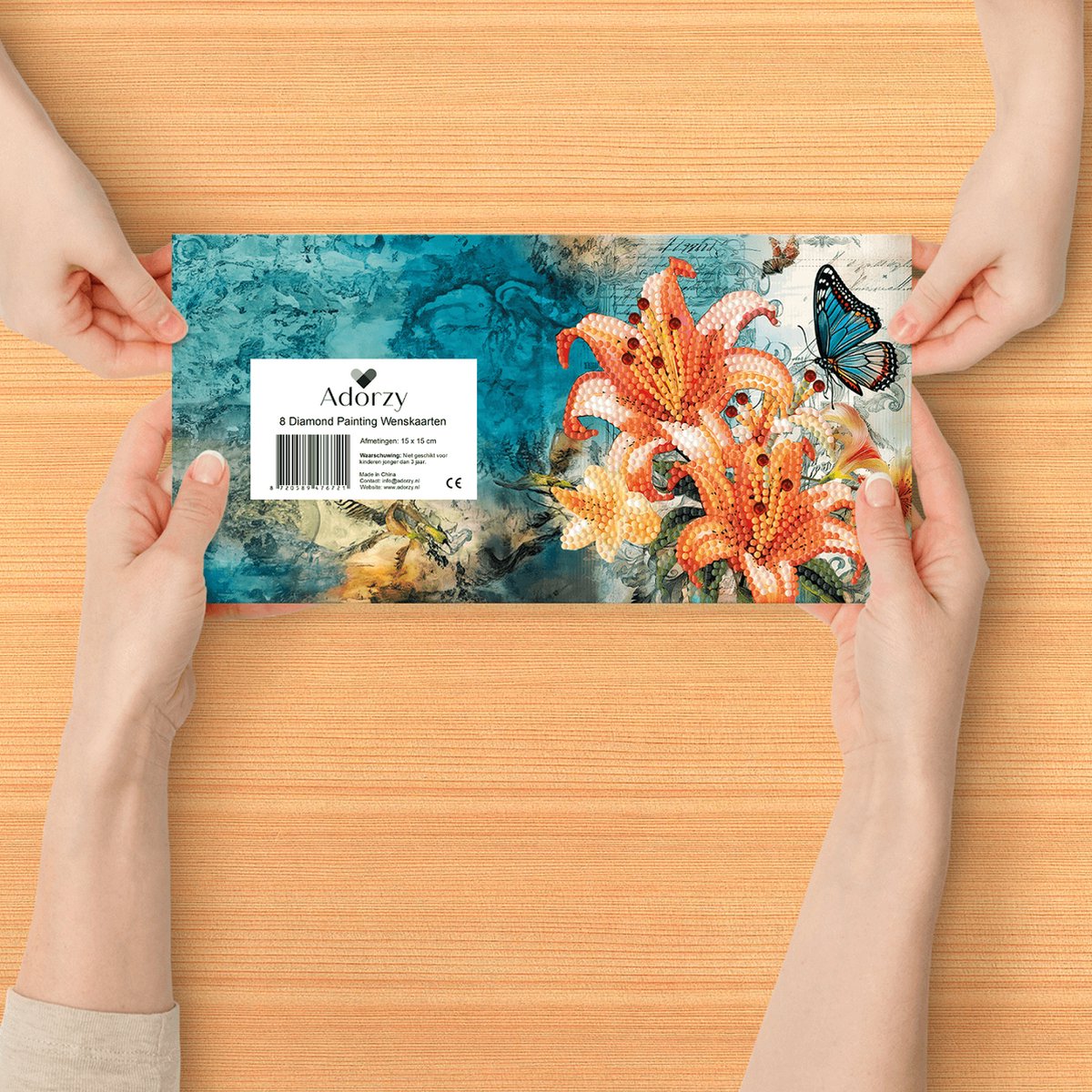 Adorzy Diamond Painting Kaarten – 12 Wenskaarten met envelop - Diamond Painting Volwassenen – Diamond Painting Volledig Pakket — afbeelding 12
