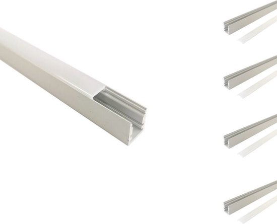 Profilé diffuseur led opaque en aluminium (5 x 1 mètre)