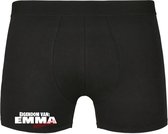 Eigendom van Emma . Afblijven! Heren Boxershort - Relatie - Vriend - Onderbroek