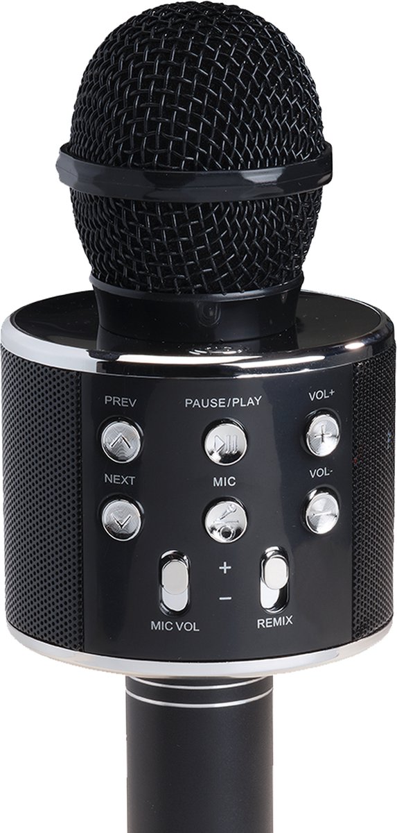 Denver Karaoke Microfoon Bluetooth - Draadloos - Karaoke Set - Ingebouwde Speaker - AUX - MicroSD - KMS20 - Zwart