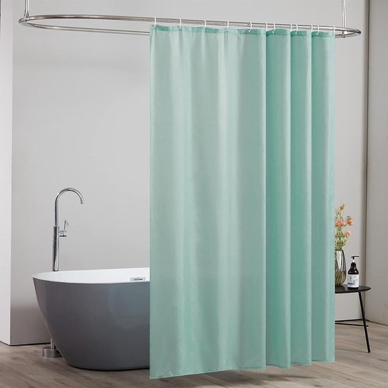 Rideau de douche et baignoire - 180x200 - Polyester - BLEU MARINE