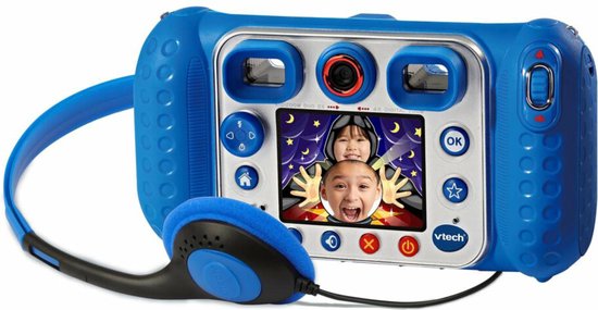 VTech KidiZoom Duo DX Kindercamera - 10-in-1 Interactieve Speelgoed Camera - Cadeau - Kinderspeelgoed 4 Jaar tot 10 Jaar - Blauw - VTech