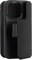 DECODED Detachable Wallet Case - iPhone 15 Pro - 2-in-1 Magnetisch Afneembaar Hoesje met Pasjeshouder - Hoogwaardig Europees Leer - Geschikt voor MagSafe - Black Zwart