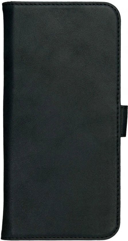 Rosso Deluxe Étui en Cuir véritable pour Apple iPhone 15 Pro | Espace pour trois cartes | Étui portefeuille | Avec porte-cartes | Noir