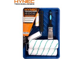 Verfrollerset S - verfroller voor muren en plafonds, verfkussen, verfbak, miniroler voor schilderen, verfhulzen en schilderaccessoires - rollersets voor woningdecoratie. Merk: Hynec Technologies