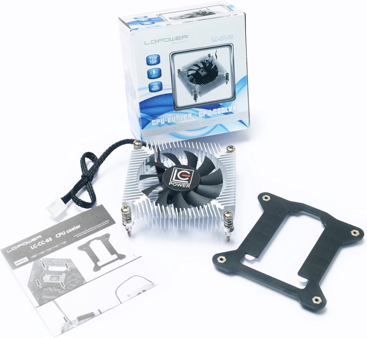 Lc-Power Lc-Cc-65 Cpu Cooler - Low Profile Cpu-Koeler - 65 Mm Fan 75W Tdp - afbeelding 5