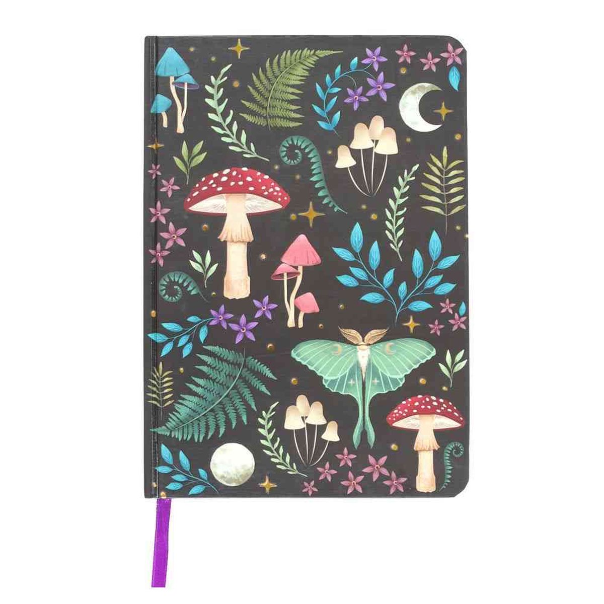 Something Different - Dark Forest Notitieboek met Magisch Bos print - A5 formaat - Multicolor - (hxbxd) ca. 21cm x 14,6cm x 1,7