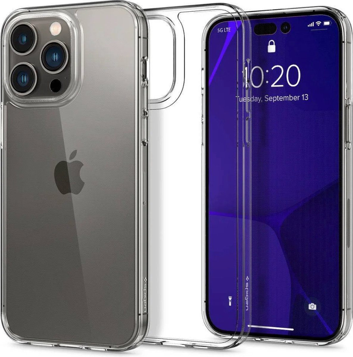 Geschikt voor Spigen Apple iPhone 15 Pro Air Skin Max Back Cover Hoesje - Transparant