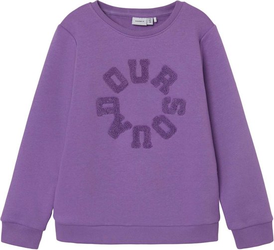 Sweat-shirt Fille NAME IT - Coton Biologique - Col Rond - Coupe Classique - Marque Danoise - 3