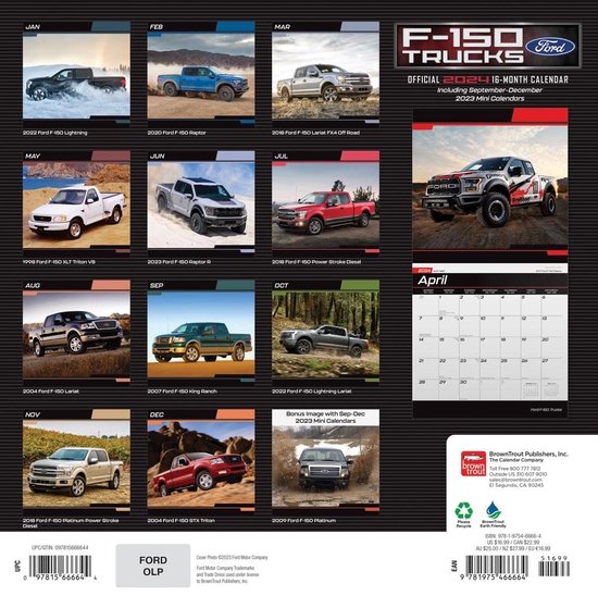 Ford F150 Trucks Kalender 2024 bol