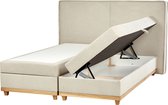 DYNASTY - Boxspringbed - Beige - 180 x 200 cm - Polyester