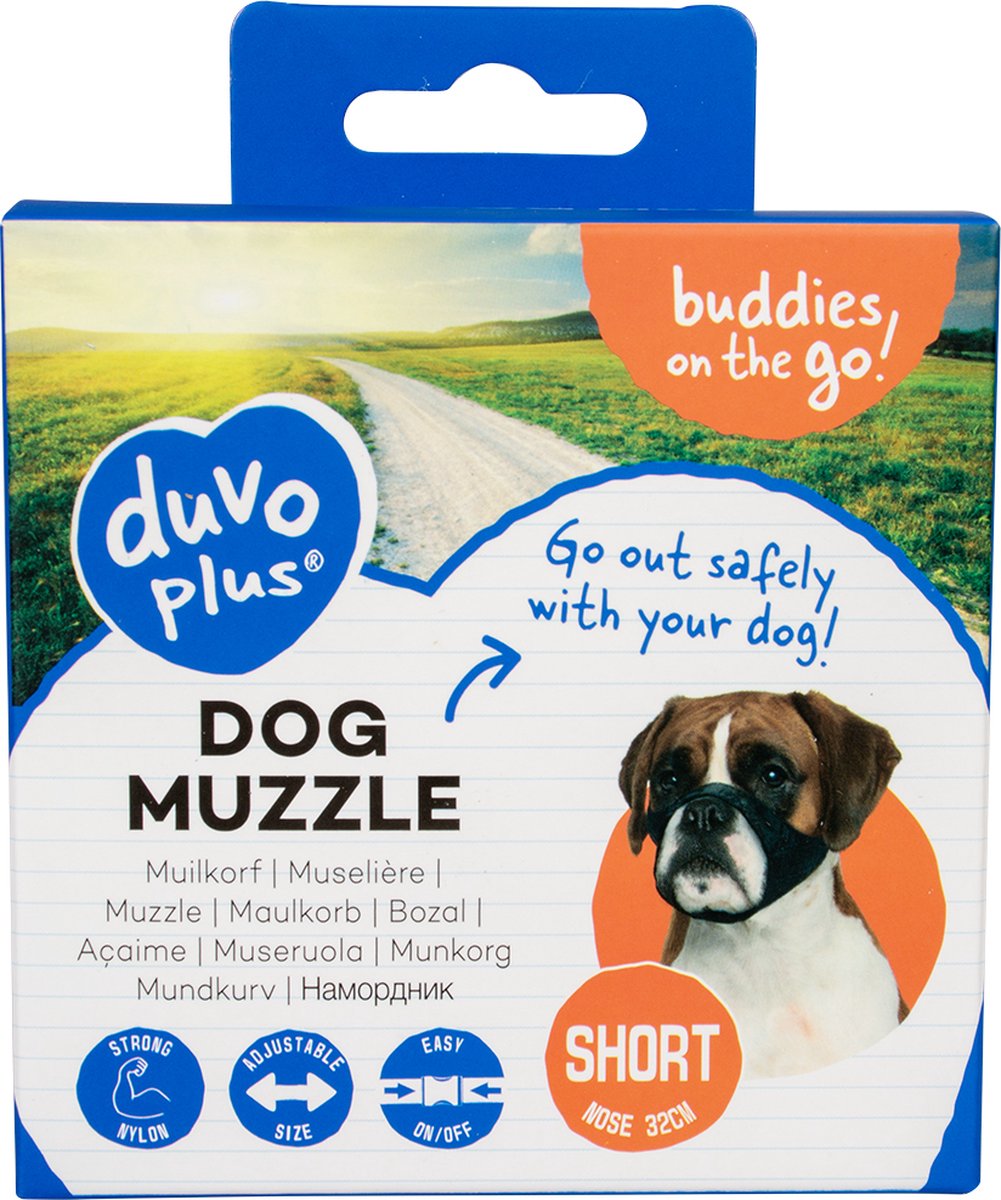 Bol.com Duvoplus - Muilkorf - Hond - Muilband Nylon Platte Snuit 51-71cm - 1st aanbieding