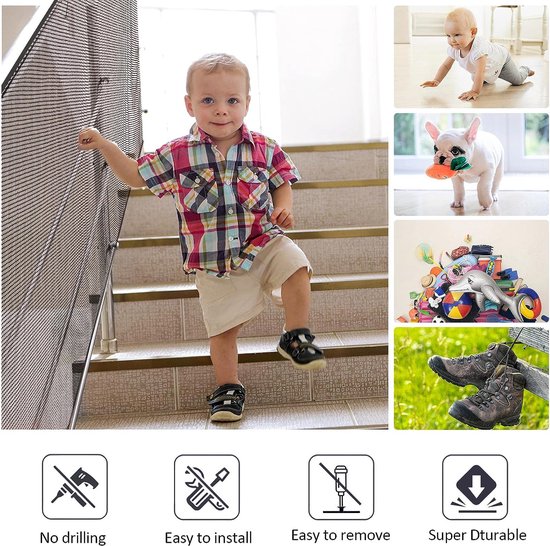 SJLERST Filet De Sécurité Pour Bébé De 3 Mètres, Balcon, Escalier