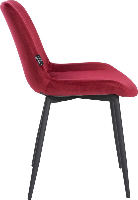 By Boo eetkamerstoel Vice Fluweel roze 85 x 51 x 59