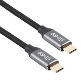 USB-C naar USB-C - 0,5 meter -korte kabel - snellader - adapter data connector oplader - Zwart - Provium