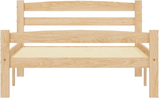 vidaXL Cadre de lit Bois de pin massif 90x200 cm - Cadre de lit - Cadre de lit - Cadre de lit - Cadres de lit