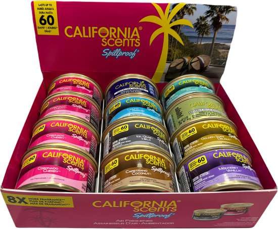 Foto: California scents spillproof 12 stuks in mix box 