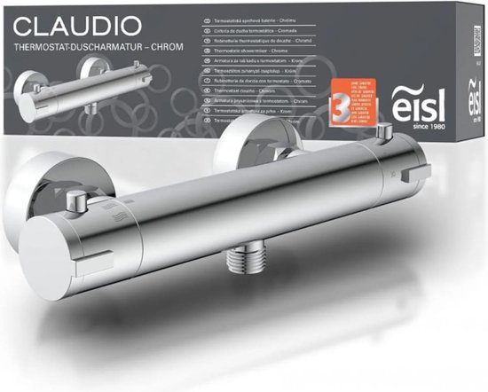 EISL CLAUDIO Thermostatische Douchekraan - Mengkraan - Chroom