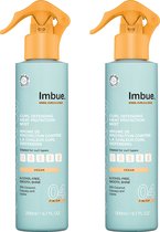 IMBUE Curl Defending Heat Protection Mist Voordeelverpakking - Hittebeschermer Voor Krullend Haar & Coils - Vegan, Siliconen- & Sulfaatvrij - 2 x 200 ml