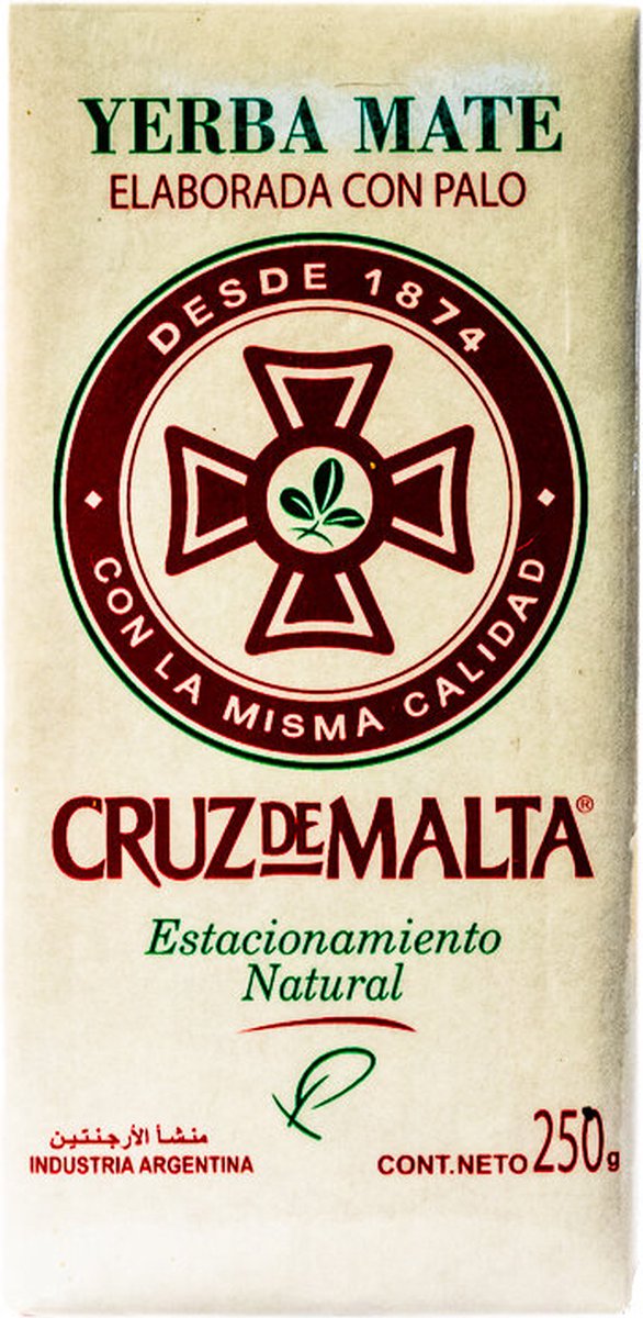 Yerba Mate Cruz Malta Estacionamiento Natural 1kg / 2.2Lb