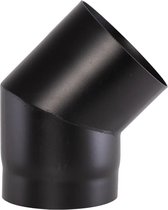 Coude 45° Ø130 2mm noir