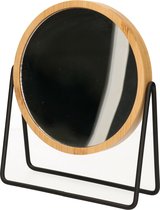 5Five Maquillage avec zoom 3x - bois de bambou - 17 x 20 cm - marron clair/noir