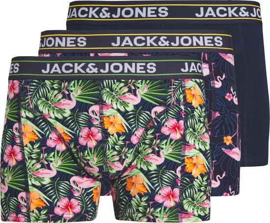 JACK&JONES ADDITIONALS JACPINK FLAMINGO TRUNKS 3 PACK SN Caleçons Homme - Taille M
