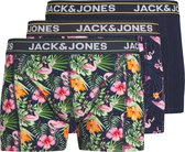 JACK&JONES ADDITIONALS JACPINK FLAMINGO TRUNKS 3 PACK SN Heren Onderbroek - Maat XXL