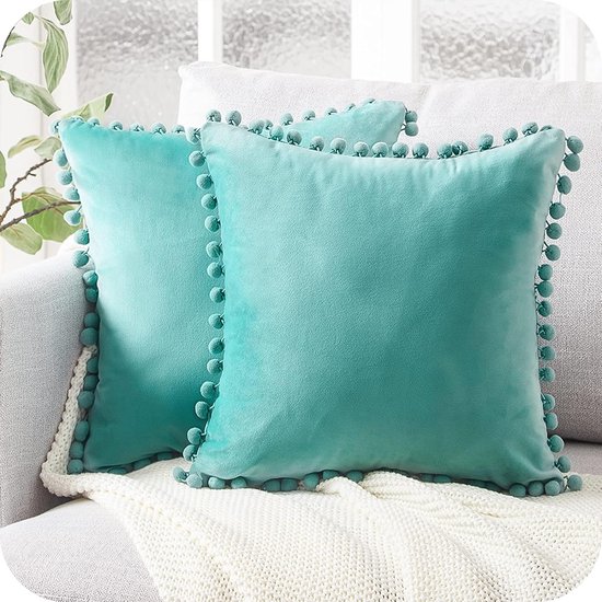 MIULEE Set van 2 Kussenhoezen van Fluweel, Decoratief, Bank, Kussensloop, Superglad, Zacht, Woondecoratie, Woonkamer, Slaapkamer, Bank, 2 Stuks, 30 x 50 cm, Donkerbeige