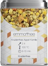 Kruidenthee Appel Kamille 100 gram + Theeblik + Theezeef + Thee Maatlepel