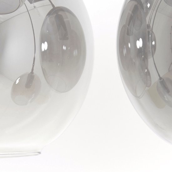 Suspension 10L 124x35x120 cm SUBAR noir mat + verre fumé