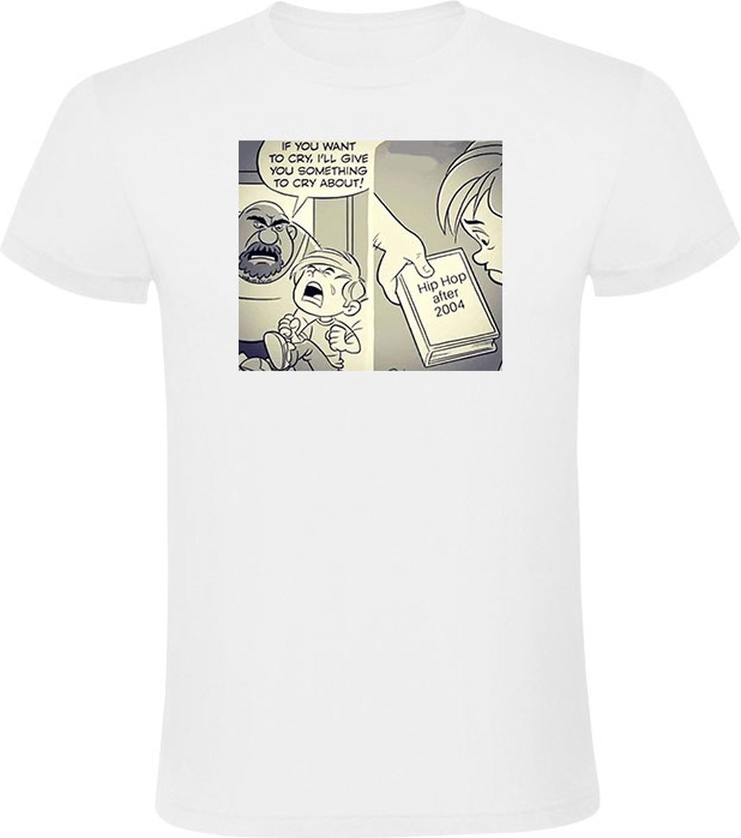 Hip hop na 2004 Heren T-shirt - muziek - rap - music - huilen - baby - humor - grappig