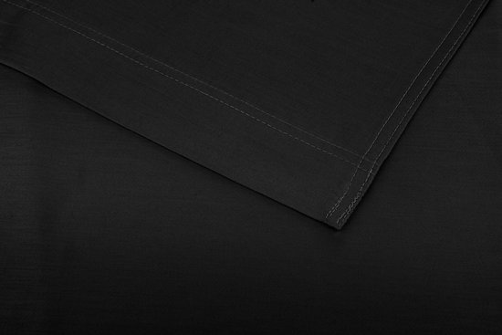 ZoHome Night-Black Laken Satinado-drap 270x290 cm, en 100% Katoen-Satin