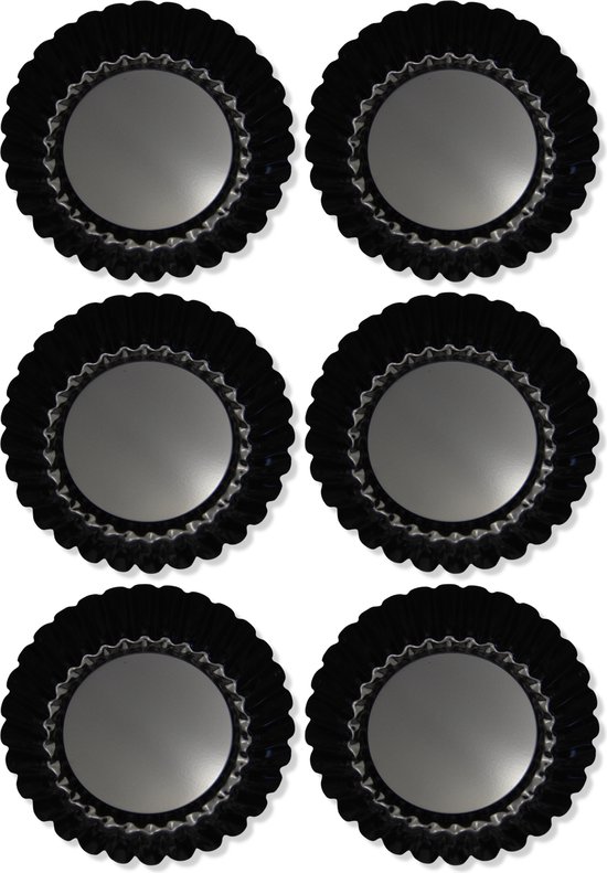 Keufens Tartelettevormen - Ø10 cm - Set van 6 stuks - Ovenbestendig - Mini Quichevormpjes