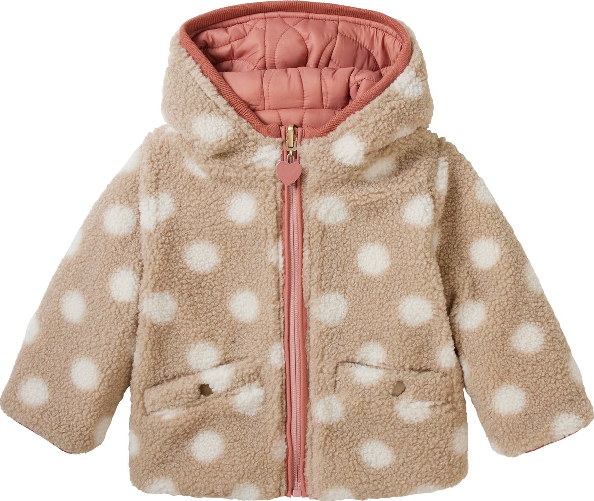 Noppies NOVA - REVERSIBLE - Manteau d'hiver - cedar wood/rose chiné