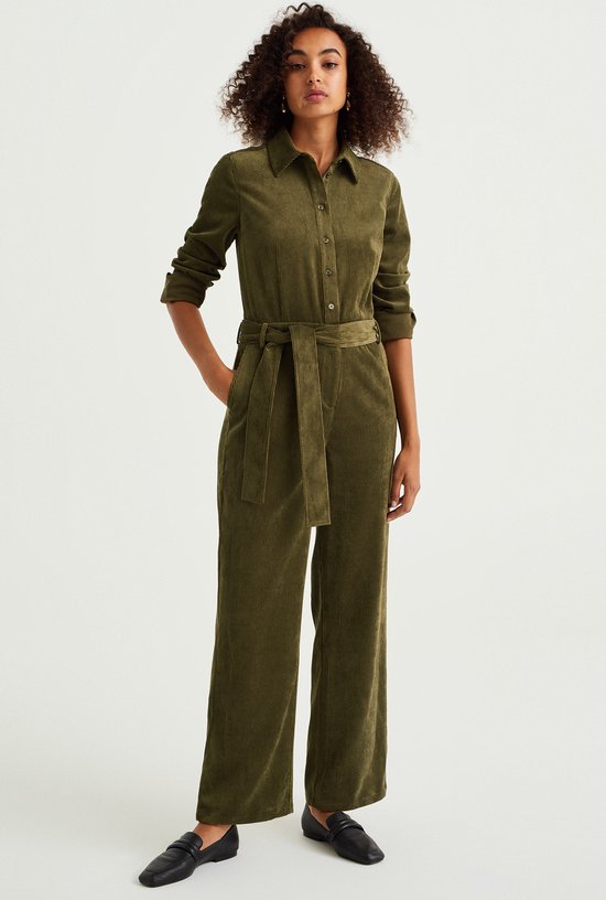 WE Fashion Dames corduroy jumpsuit