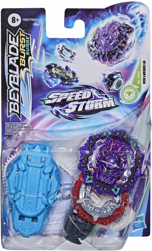 Foto: Beyblade speed storm starter pack vex lucius l6 tol en lanceerder