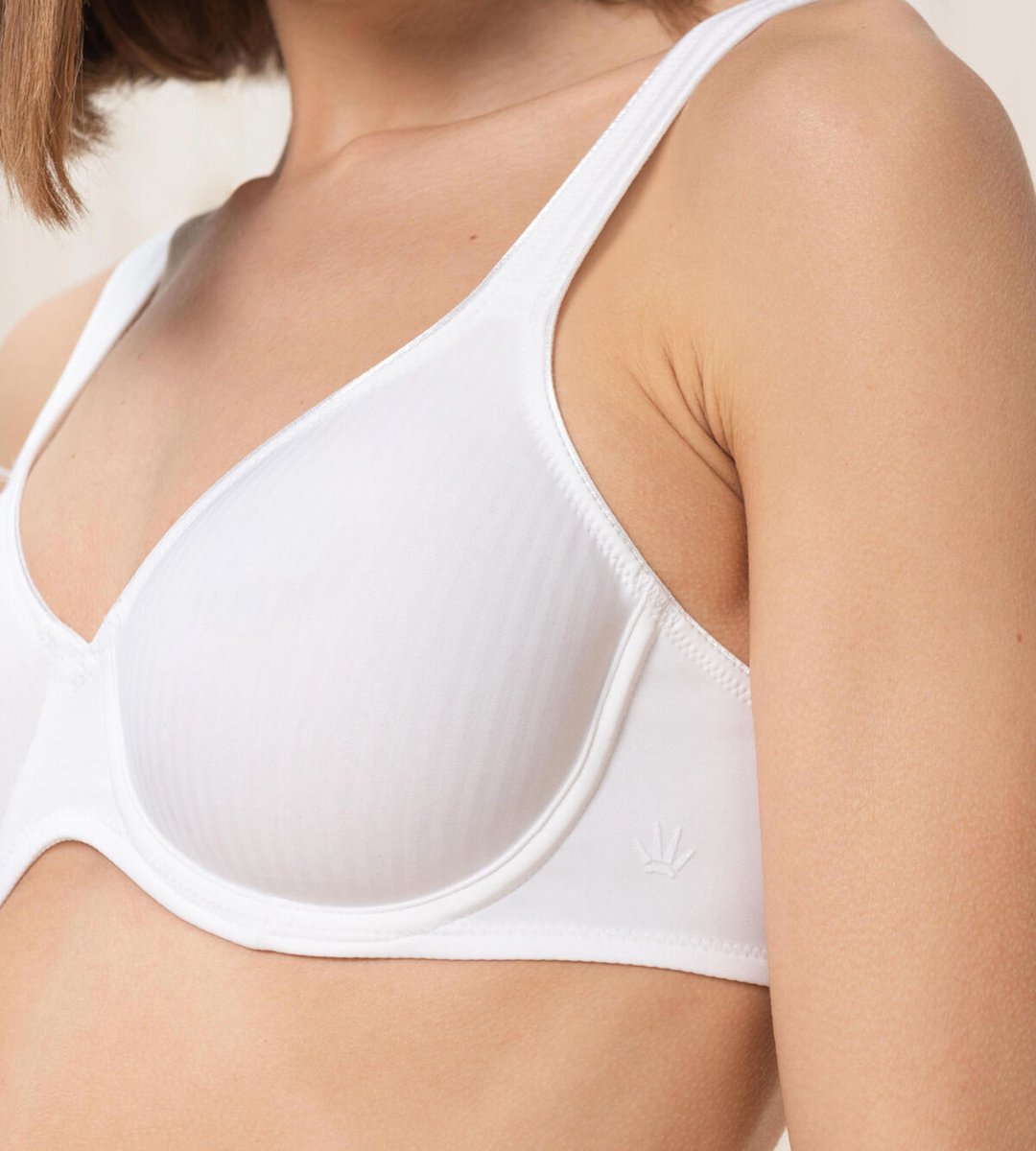 Triumph BH Modern Soft cotton W met beugel - Stevige katoenen bh - Voorgevormd - 110C - Zwart