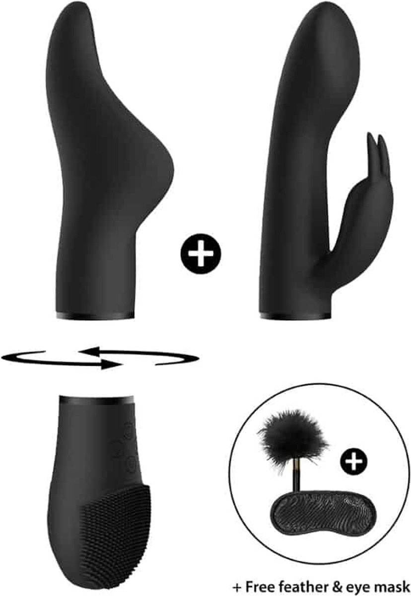 Goedkoopste Switch by Shots - Pleasure Kit 1 - Vibrator with Different Attachments