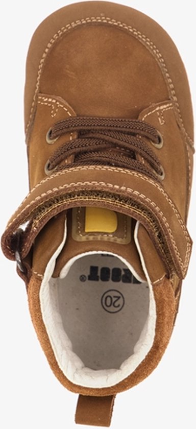 Groot babyschoenen bruin met sterretjes Maat 19 Uitneembare