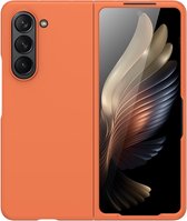 Lunso - Geschikt voor Samsung Galaxy Z Fold5 - Backcover hoes - Oranje