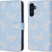 iMoshion Hoesje Geschikt voor Samsung Galaxy A54 (5G) Hoesje Met Pasjeshouder - iMoshion Design Bookcase smartphone - Blauw / Butterfly