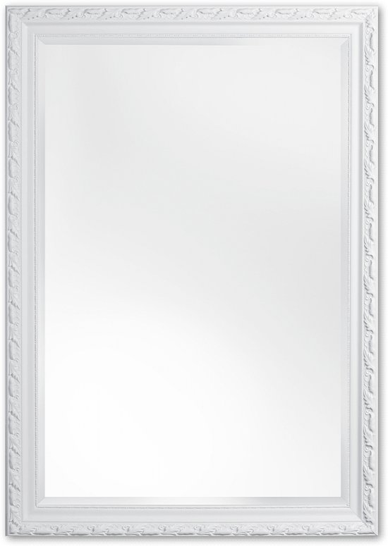 Barok Spiegel 71x131 cm Wit - Abigail