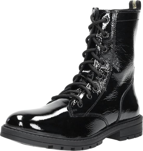 SUB55 Veterschoen hoog Veterschoen hoog - Zwart lak - Maat 31