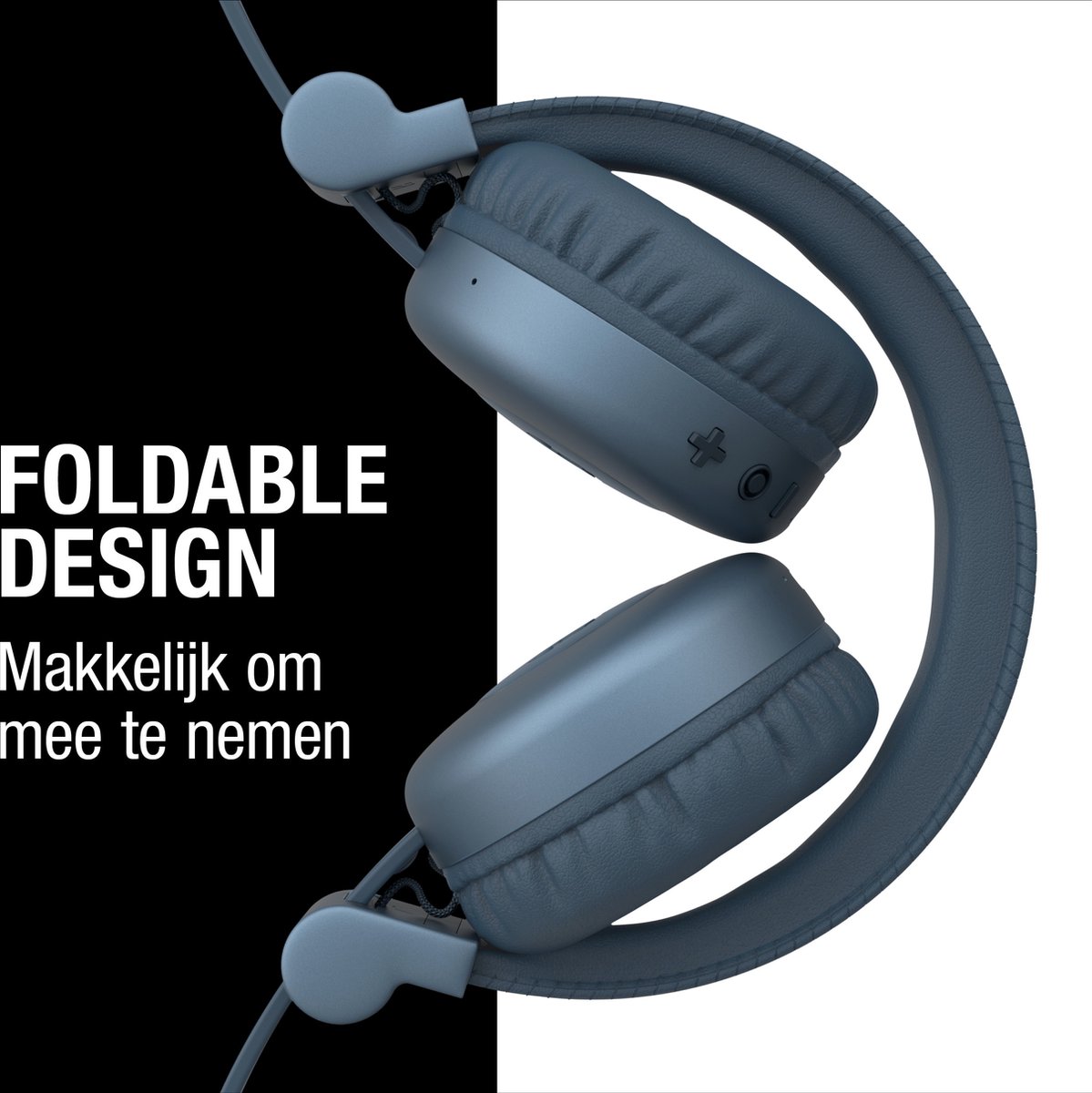 Fresh ‘n Rebel Code Core – Draadloze on-ear koptelefoon – Bluetooth - 30 uur Speeltijd - Dive Blue – foto 5