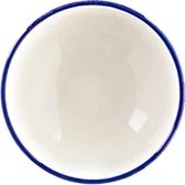 Val Pottery Foolish bowl D16.5cm H6.5cm Yoghurt blauw lijn