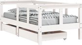 vidaXL-Kinderbedframe-met-lades-70x140-cm-massief-grenenhout-wit