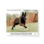 Kalender 2024 - Dutch Sheperd - 35x24cm - 300gms - Spiraalgebonden - Inclusief ophanghaak