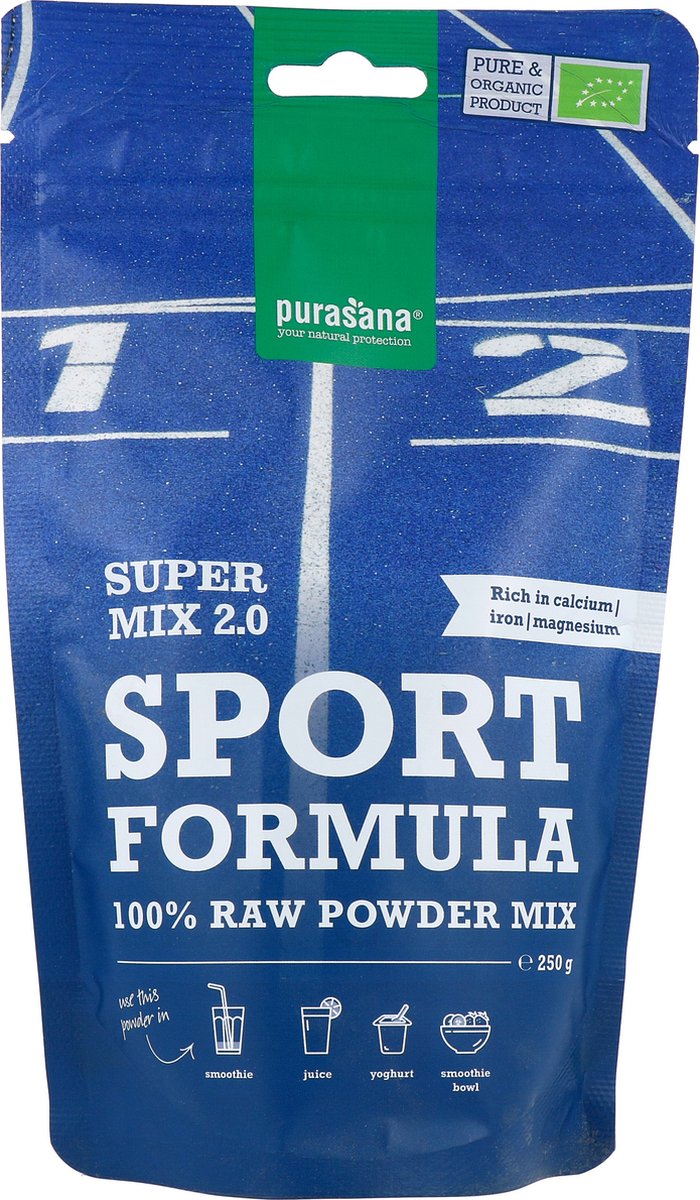 Goedkoopste Purasana Sport voedings mix 2.0 bio 250 gram